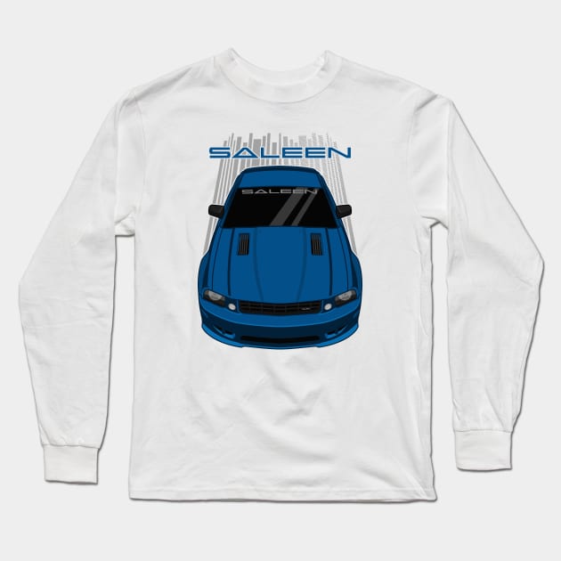 Ford Mustang Saleen 2005-2009 - Vista Blue Long Sleeve T-Shirt by V8social